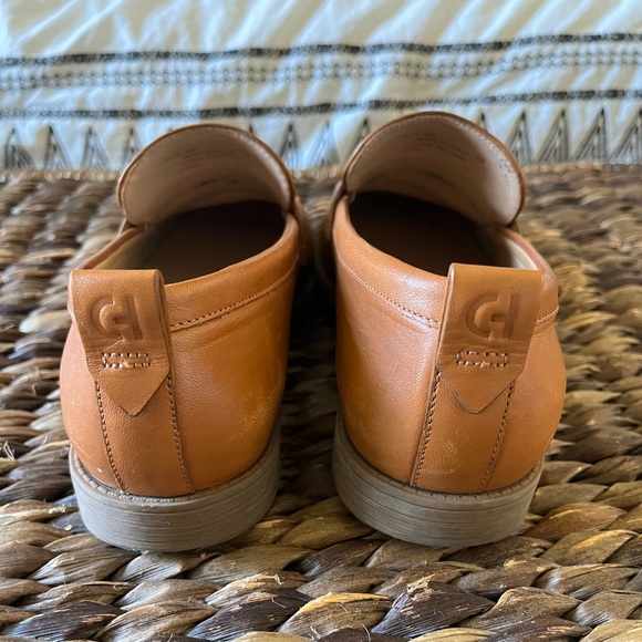 Cole Haan Stassi Penny Loafers Brown Pecan Leather Slip On Cushion Shoes Sz 6B - Picture 4 of 9